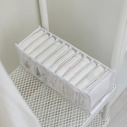 White mesh underwear organizer box set bedroom wardrobe storage