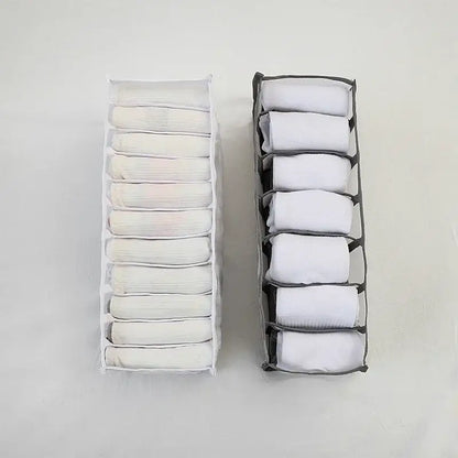 White mesh underwear organizer box set bedroom wardrobe storage