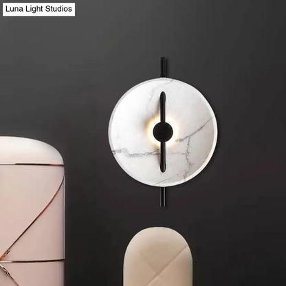 DecorBites™ White Minimalist Acrylic LED Wall Sconce Lamp with Warm/White Light