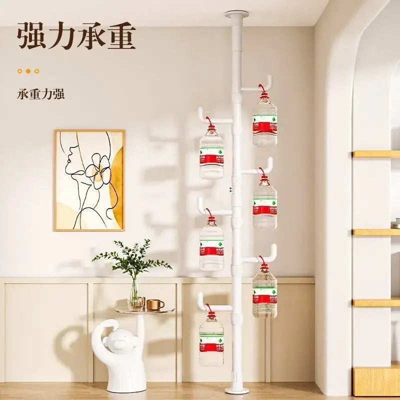 White multi tiered ladder clothing storage hanging rail bedroom