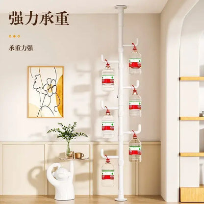 White multi tiered ladder clothing storage hanging rail bedroom