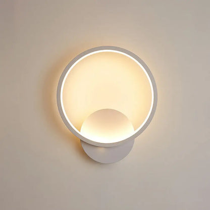 DecorBites™ White Nordic Style LED Wall Sconce - Shaded Acrylic Corridor Light Fixture