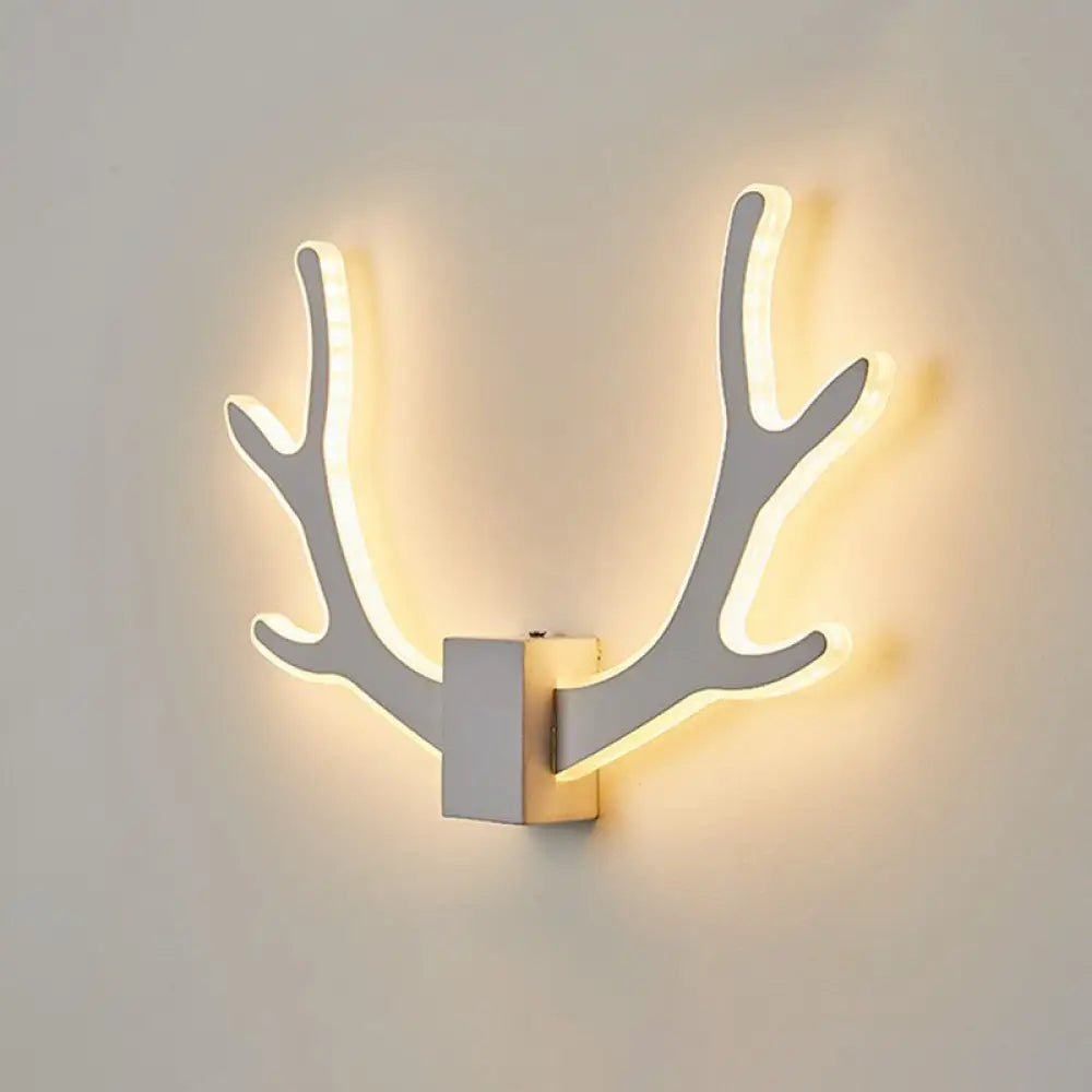 DecorBites™ White Nordic Style LED Wall Sconce - Shaded Acrylic Corridor Light Fixture