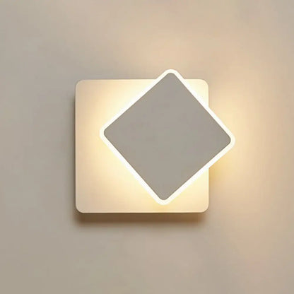 DecorBites™ White Nordic Style LED Wall Sconce - Shaded Acrylic Corridor Light Fixture