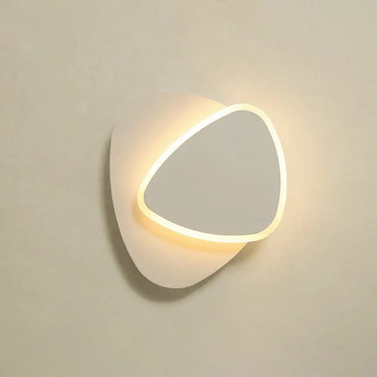 DecorBites™ White Nordic Style LED Wall Sconce - Shaded Acrylic Corridor Light Fixture