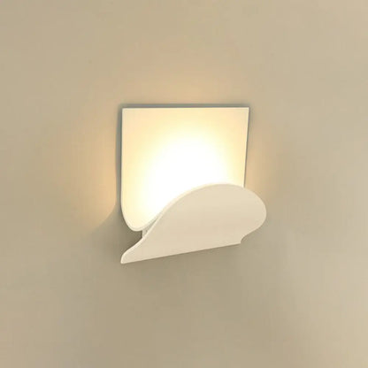 DecorBites™ White Nordic Style LED Wall Sconce - Shaded Acrylic Corridor Light Fixture