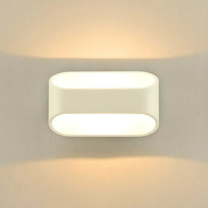DecorBites™ White Nordic Style LED Wall Sconce - Shaded Acrylic Corridor Light Fixture