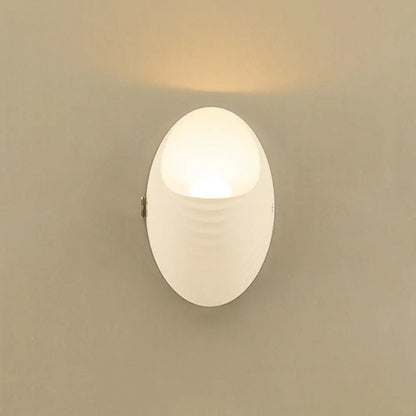 DecorBites™ White Nordic Style LED Wall Sconce - Shaded Acrylic Corridor Light Fixture