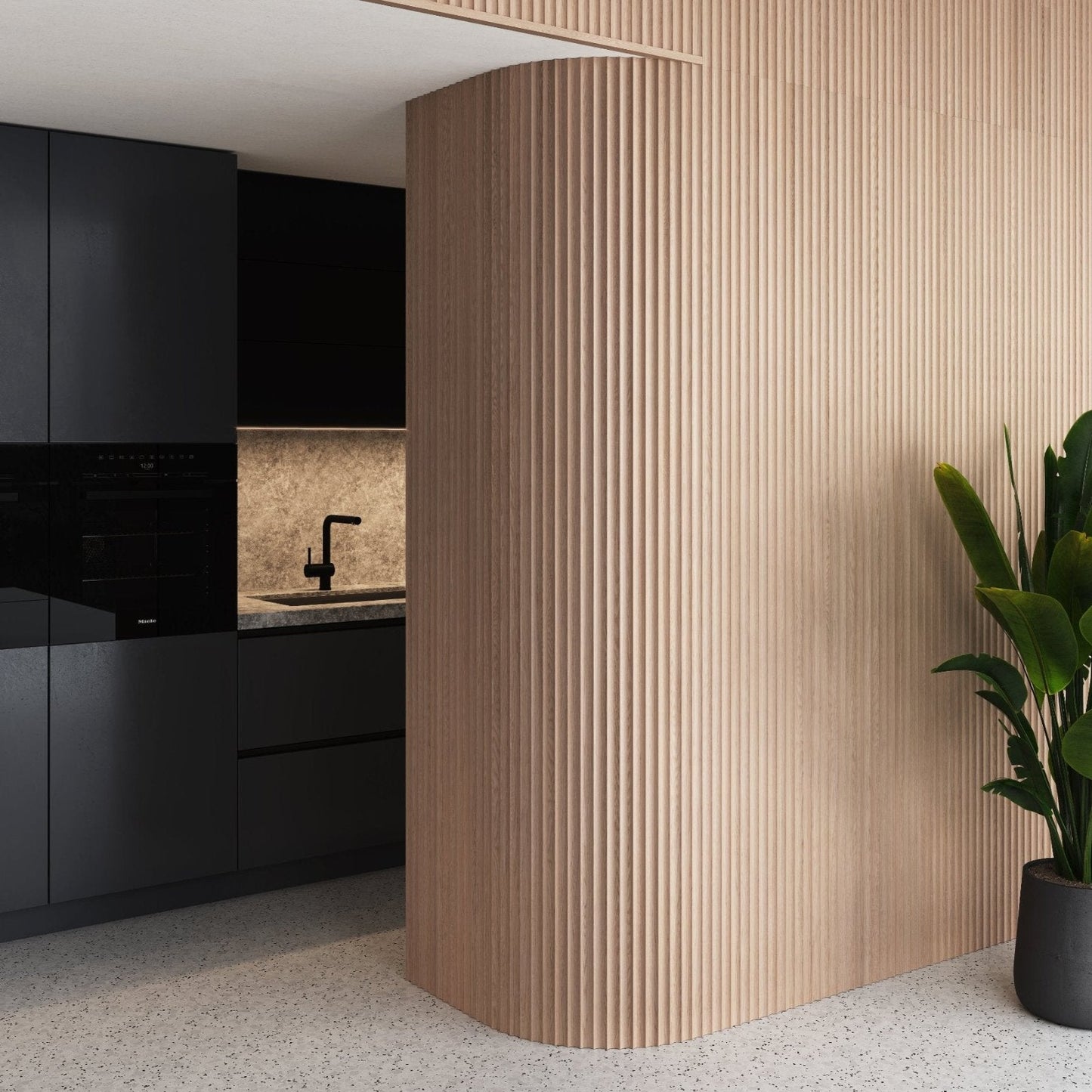 Fluted Wood Panel Samples