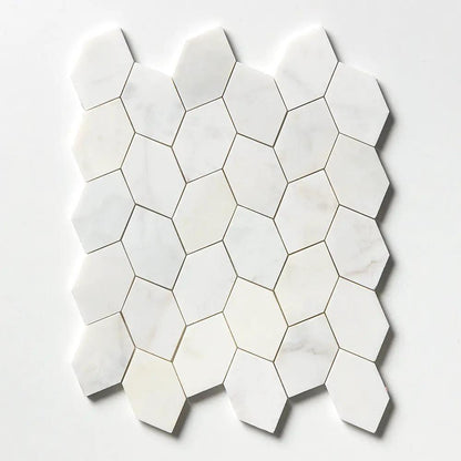 Satin Perla Honed Autumn Leaf Marble Mosaics 11 13/16x13 9/16