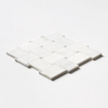 Satin Perla Multi Finish Pinwheel Marble Mosaics 10 5/8x10 5/8