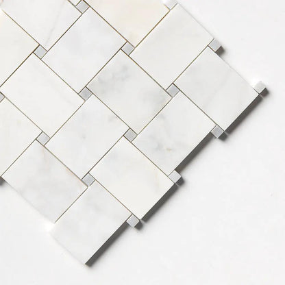 Satin Perla Multi Finish Pinwheel Marble Mosaics 10 5/8x10 5/8