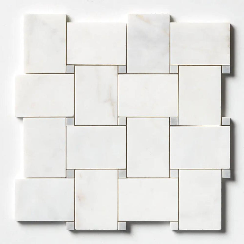 Satin Perla Multi Finish Pinwheel Marble Mosaics 10 5/8x10 5/8