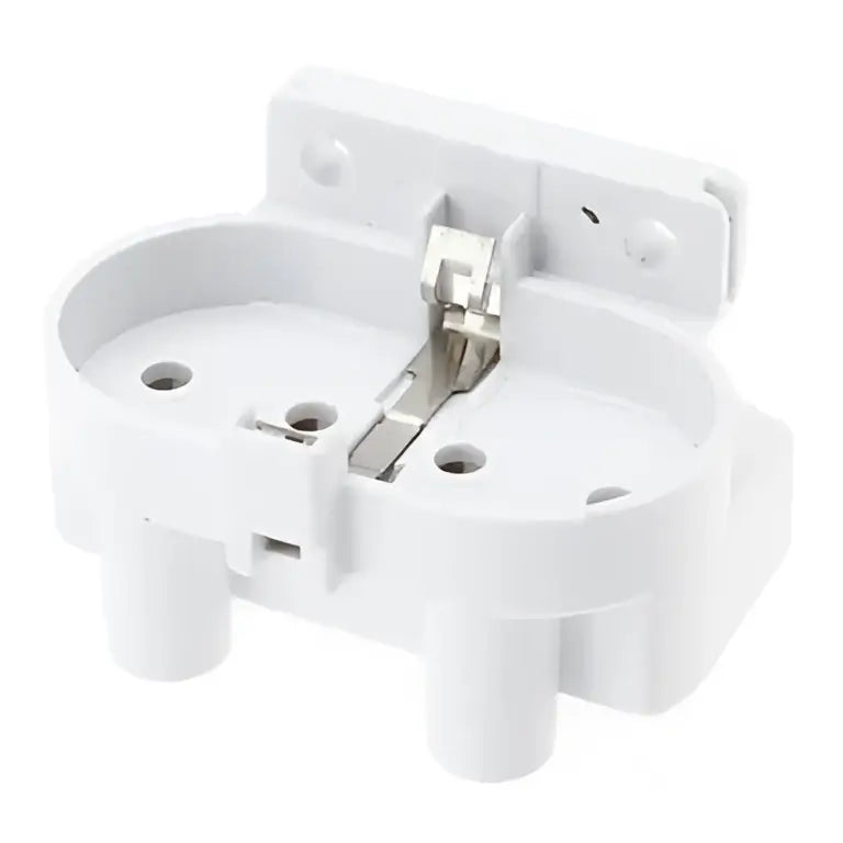 White plastic 2g11 lamp holder socket kitchen terminal block