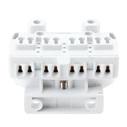 White plastic 2g11 lamp holder socket kitchen terminal block