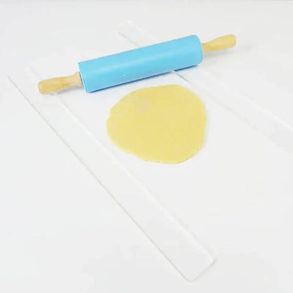 White plastic biscuit cake rolling tool kitchen thickness ruler