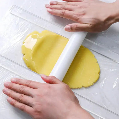 White plastic biscuit cake rolling tool kitchen thickness ruler