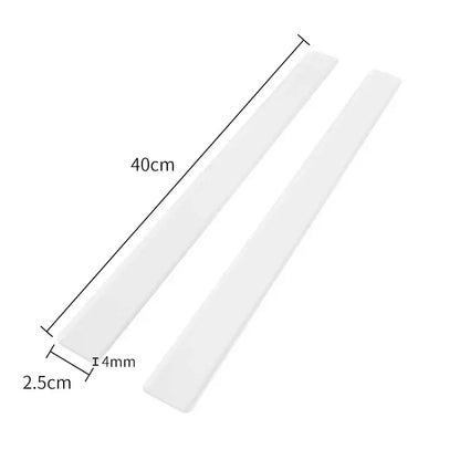 White plastic biscuit cake rolling tool kitchen thickness ruler