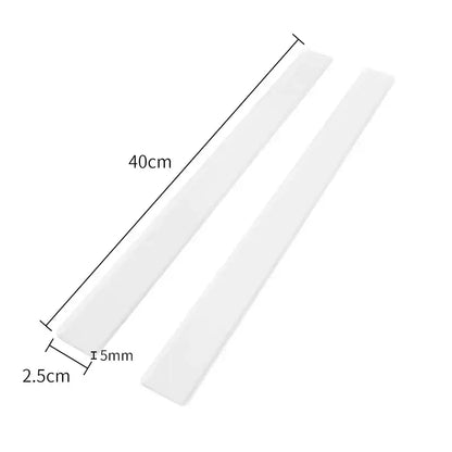 White plastic biscuit cake rolling tool kitchen thickness ruler