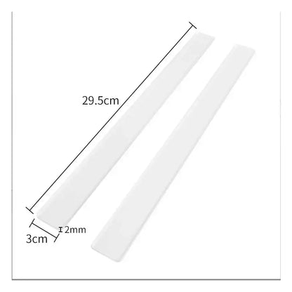 White plastic biscuit cake rolling tool kitchen thickness ruler