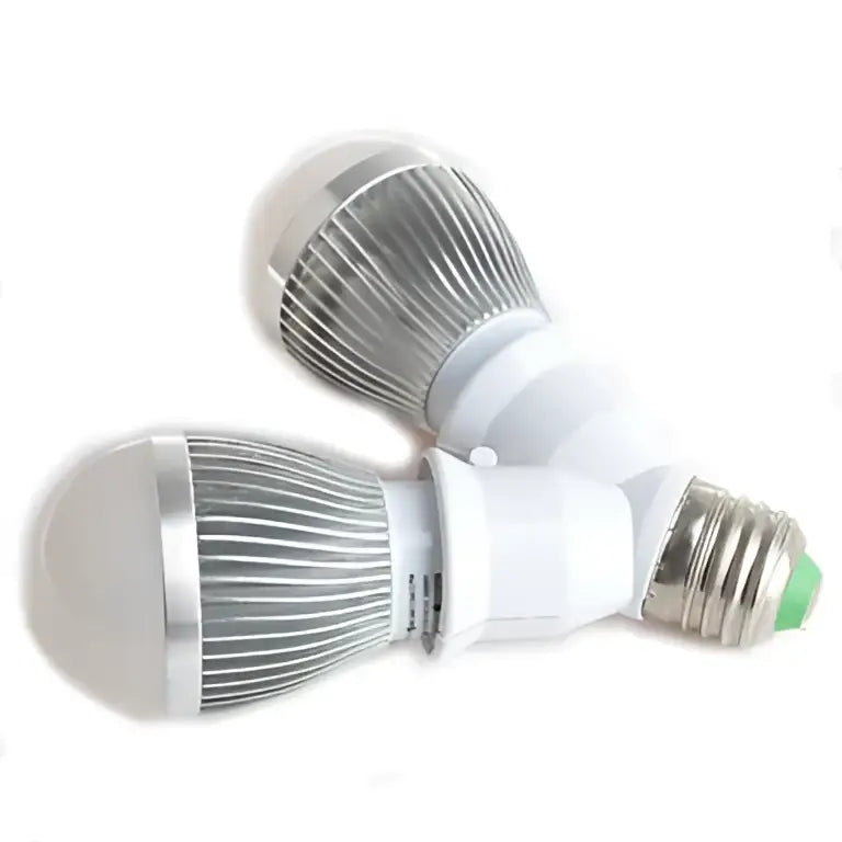 White plastic dual e27 bulb socket converter kitchen light splitter