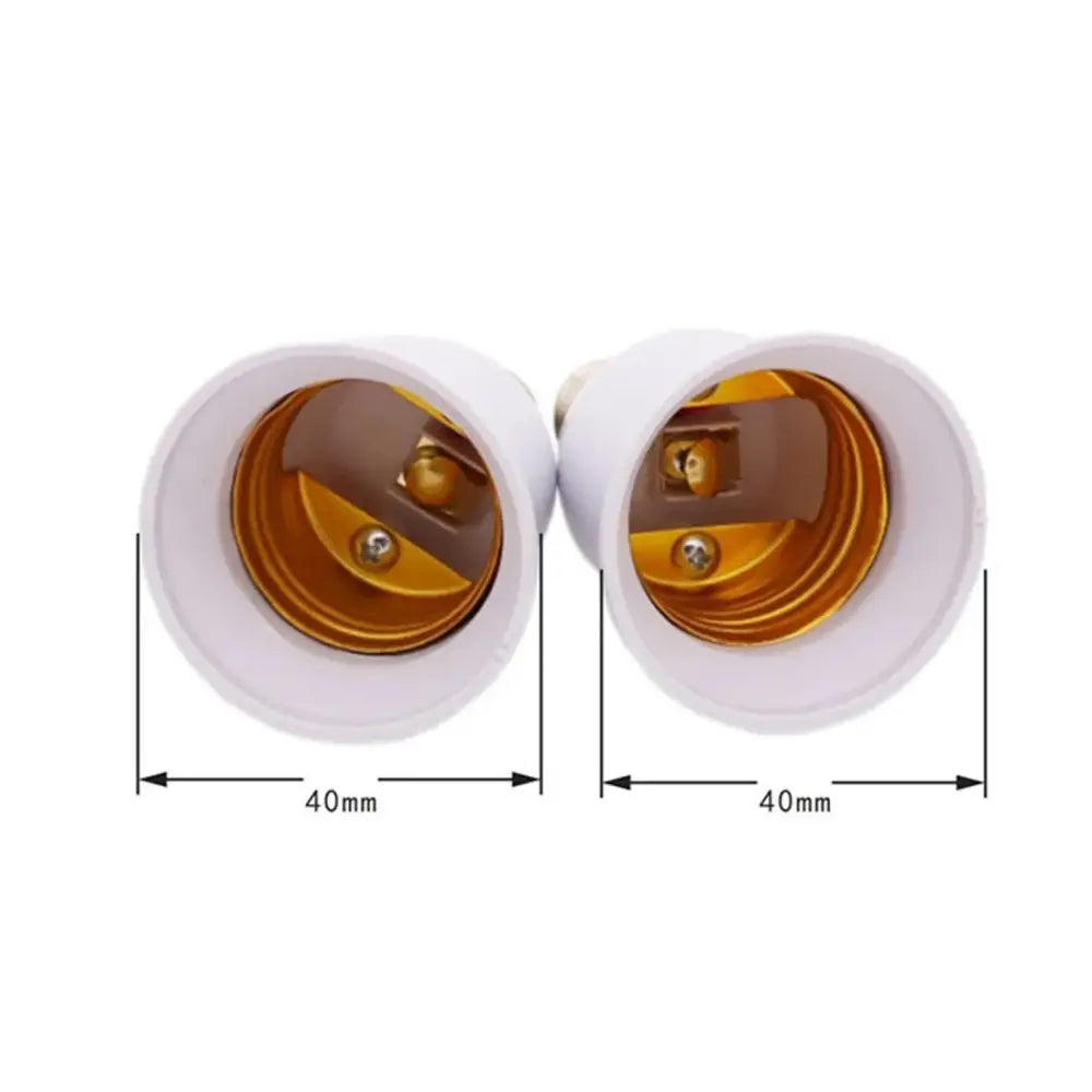 White plastic e14 to e26 e27 adapter converter 4pcs kitchen light