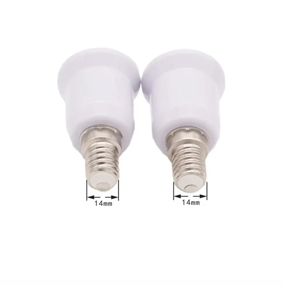 White plastic e14 to e26 e27 adapter converter 4pcs kitchen light