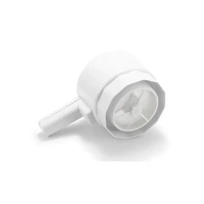 White plastic electric flour sifter shaker kitchen measuring cup