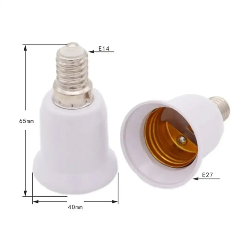 White plastic lamp base converter living room socket adapter