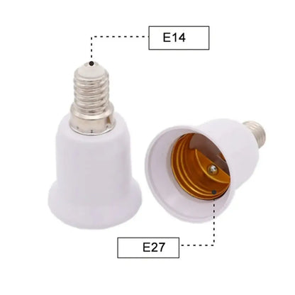 White plastic lamp base converter living room socket adapter