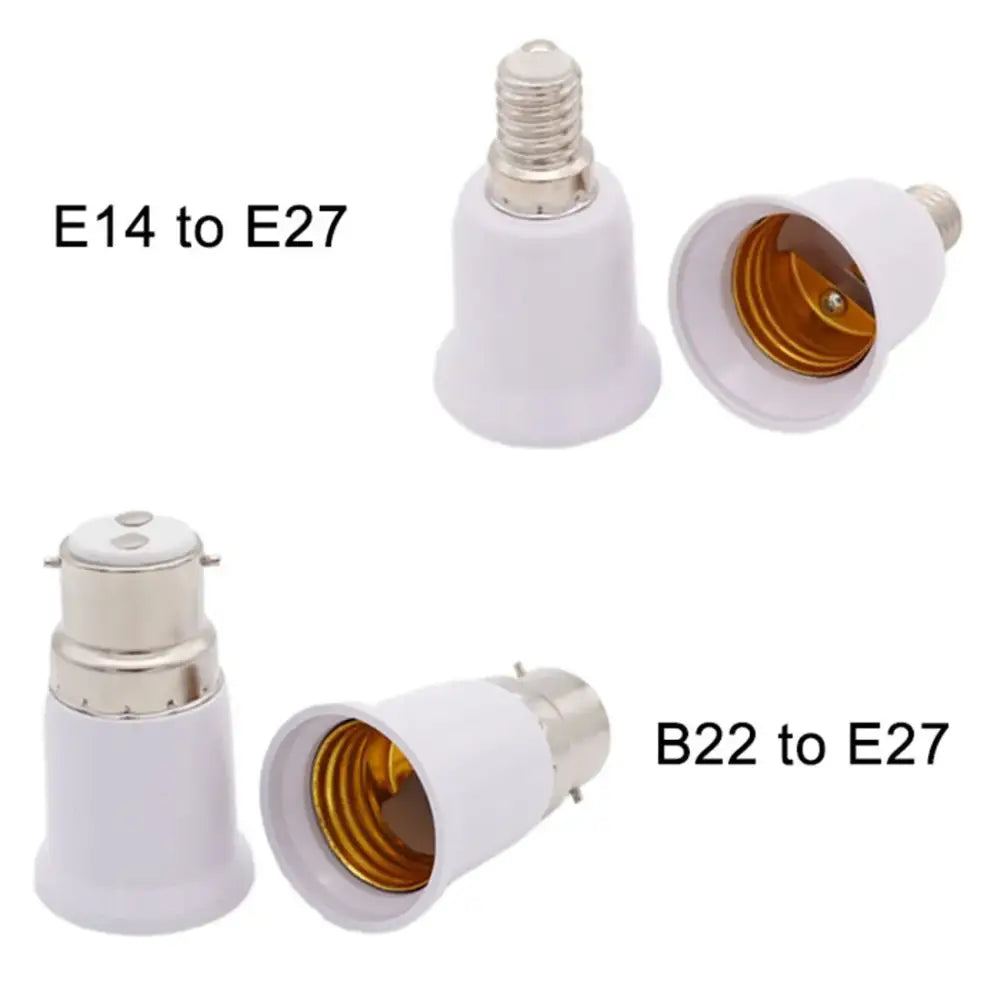 White plastic lamp base converter living room socket adapter