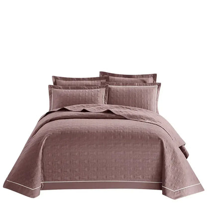 White quilted cotton coverlet bedspread set bedroom decor