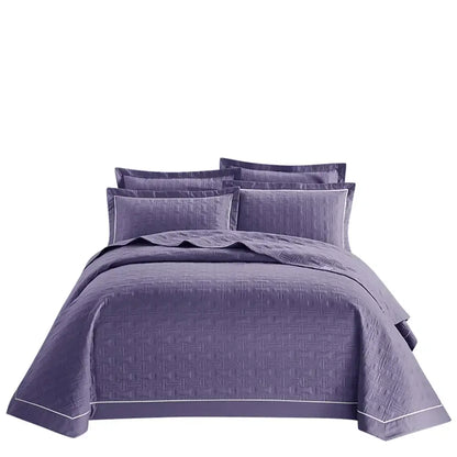 White quilted cotton coverlet bedspread set bedroom decor