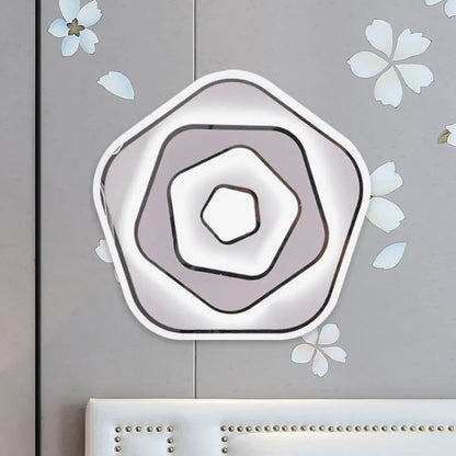 DecorBites™ White Scandinavian LED Acrylic Sconce Light for Study Room - Wall Lighting Fixture with Warm and White Light Options