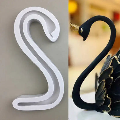 White silicone 3d wings cake mold kitchen swan neck decoration