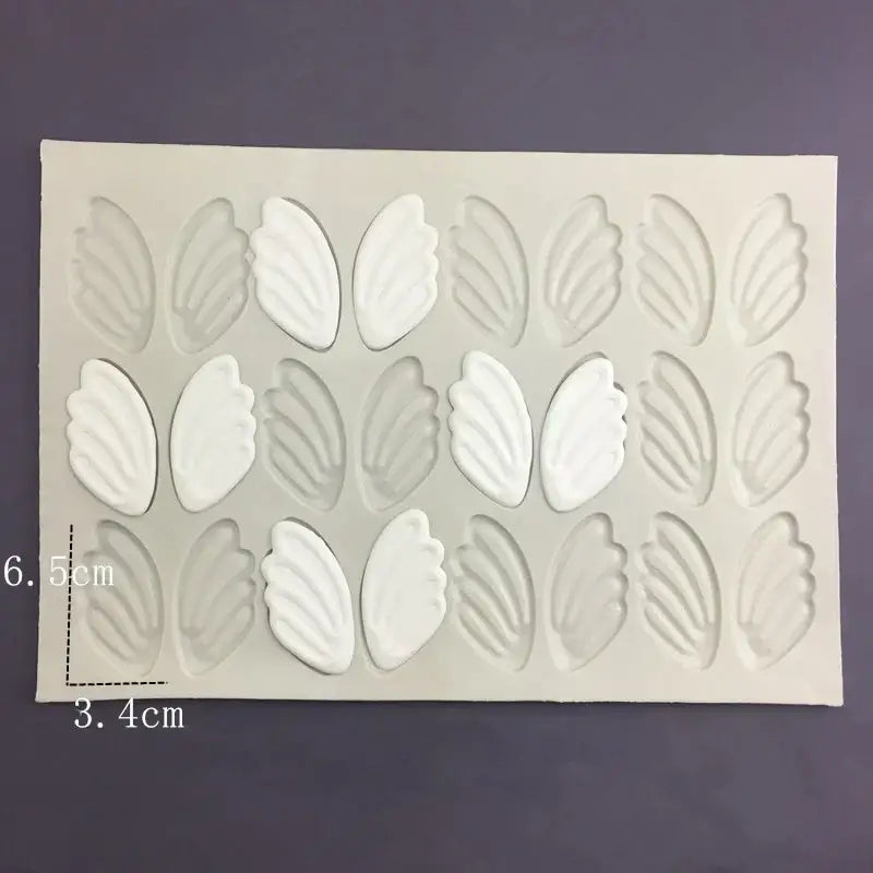 White silicone 3d wings cake mold kitchen swan neck decoration