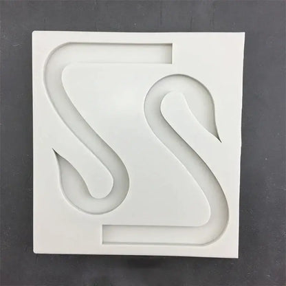 White silicone 3d wings cake mold kitchen swan neck decoration