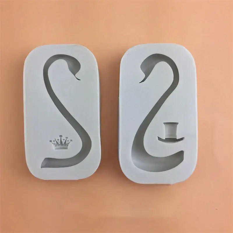 White silicone 3d wings cake mold kitchen swan neck decoration