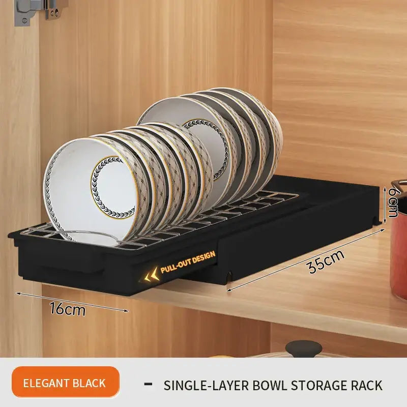White two tier sliding drawer organizer kitchen storage rack