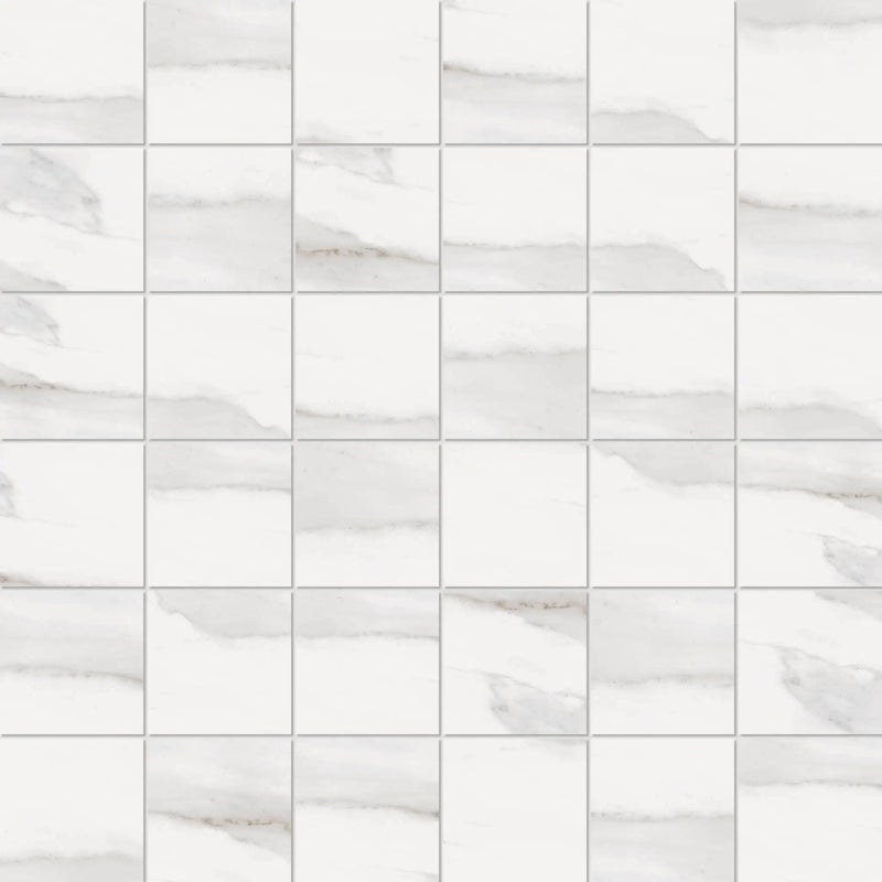 Tuscany White Bullnose Marble Look Porcelain Moldings 3x24