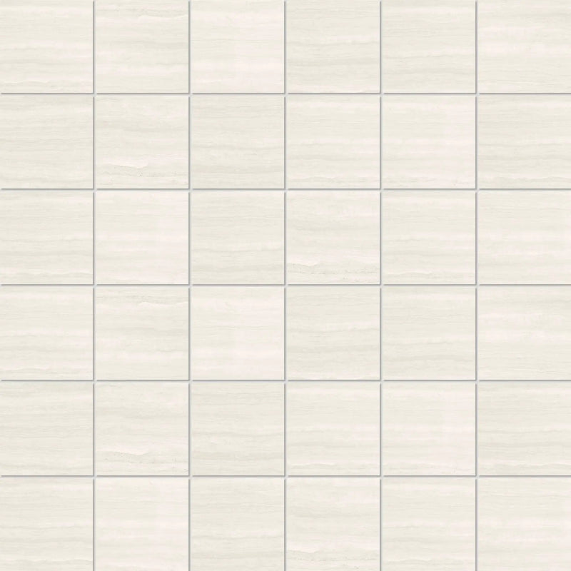 Washington White Mosaic A Travertine Look Porcelain Mosaics 12x12