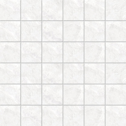 Barcelona White Mosaic A Travertine Look Porcelain Mosaics 12x12