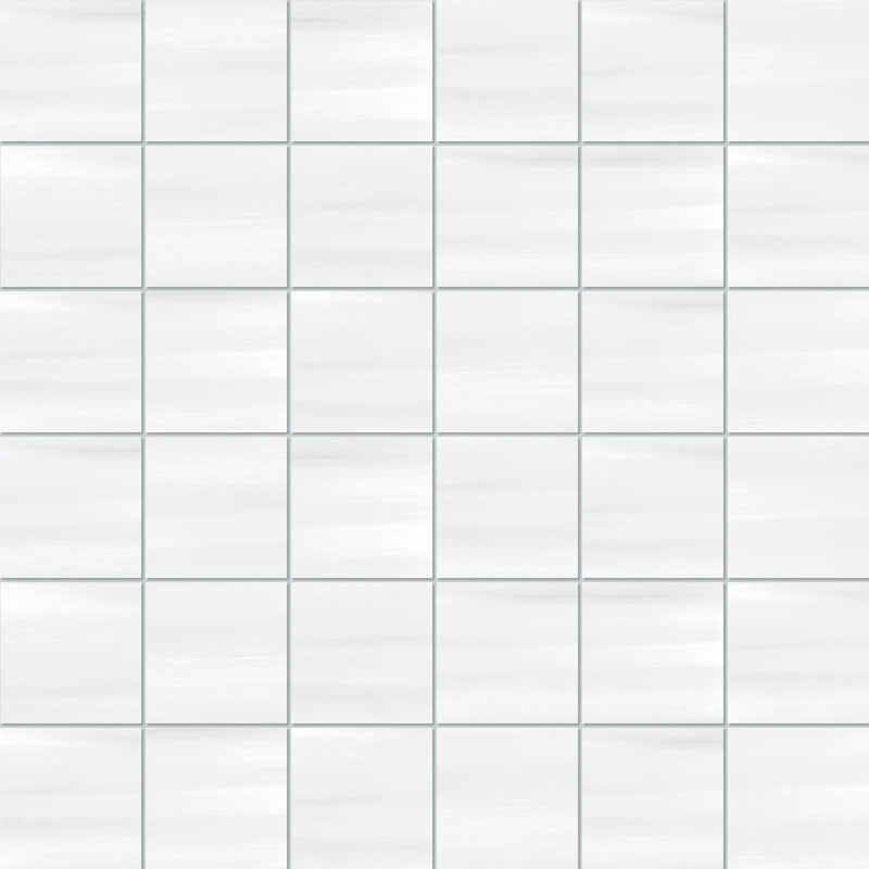 Miami White Mosaic A Concrete Look Porcelain Mosaics 12x12