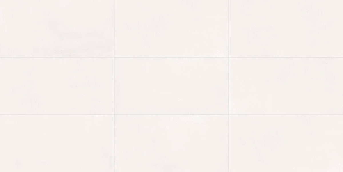New York White Concrete Look Porcelain Tiles 12x24