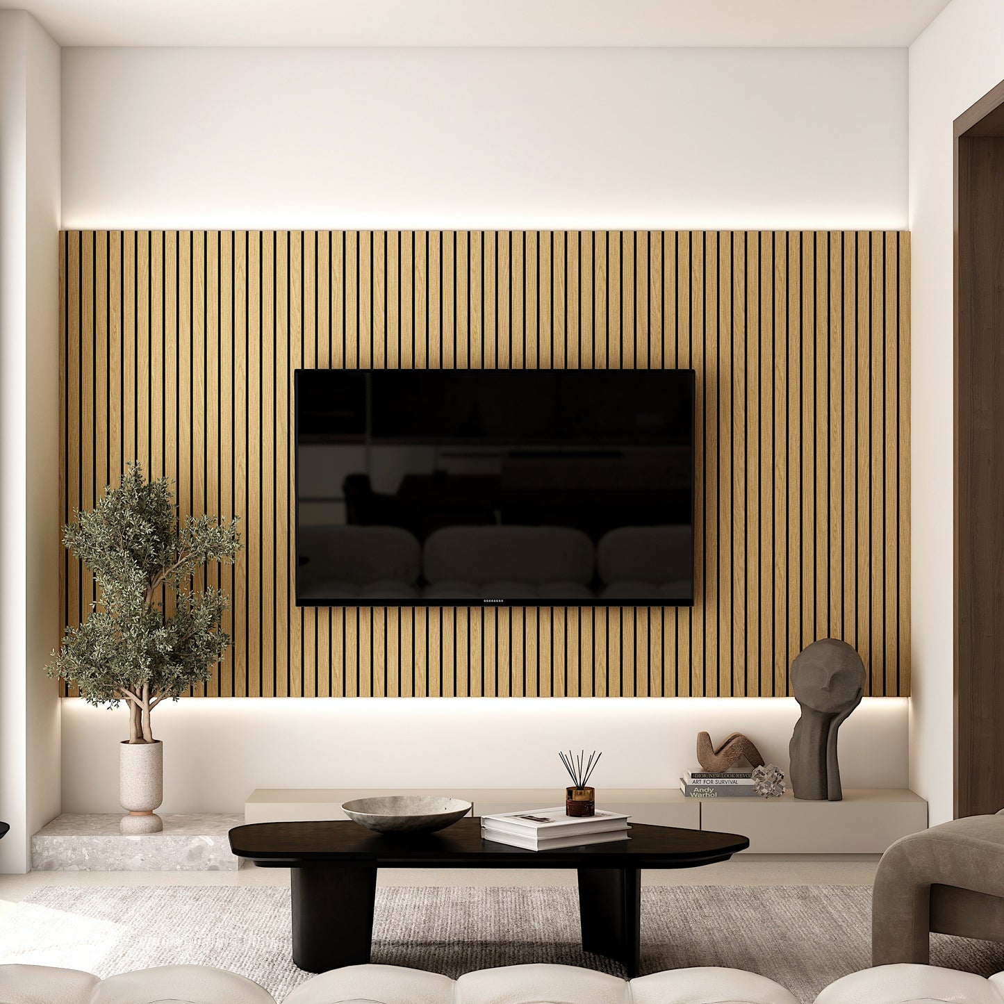 Acoustic Wide Slat Panel