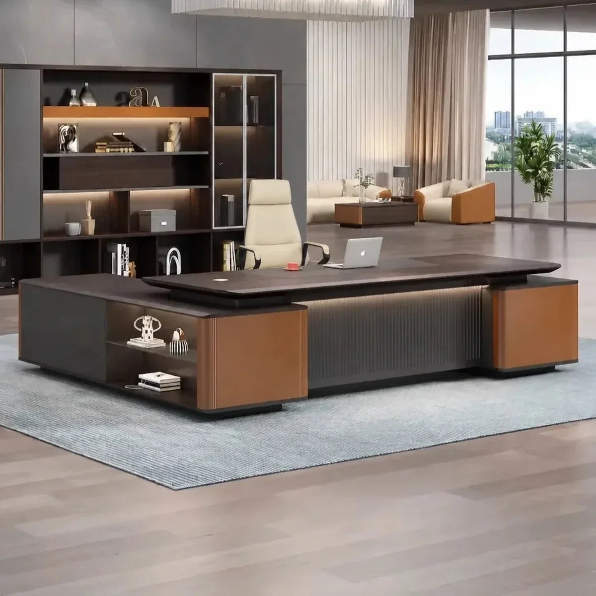 Wilcroft · Modern L-Shaped Executive Desk