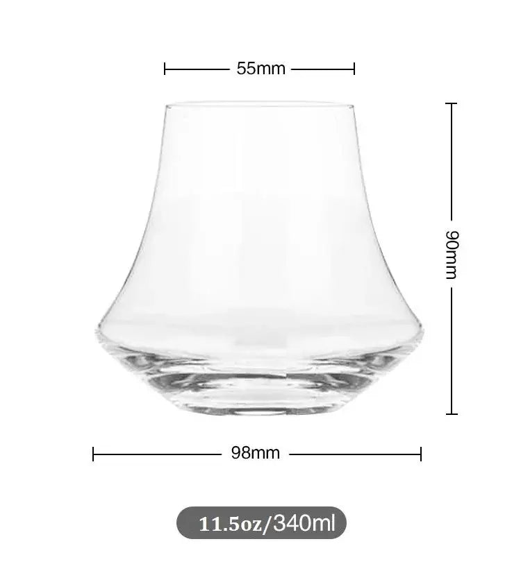 Wind edge crystal whiskey glass tumbler for dining room spirits