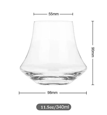 Wind edge crystal whiskey glass tumbler for dining room spirits