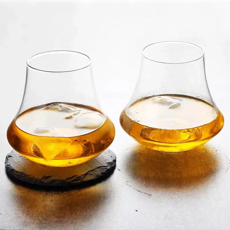 Wind edge crystal whiskey glass tumbler for dining room spirits