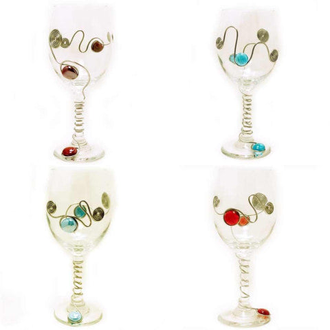 SALE | Embellished Wine Glass